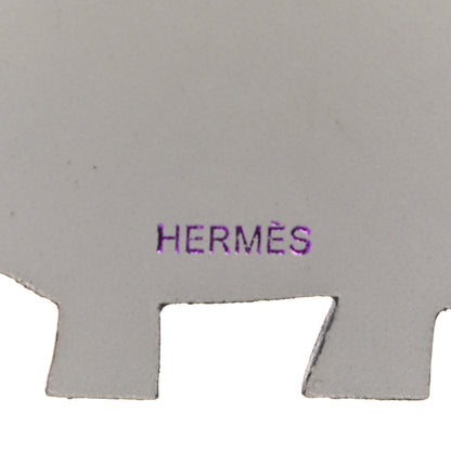 Hermes Lucky Haati Elephant Key Chain Purple 3 of 4