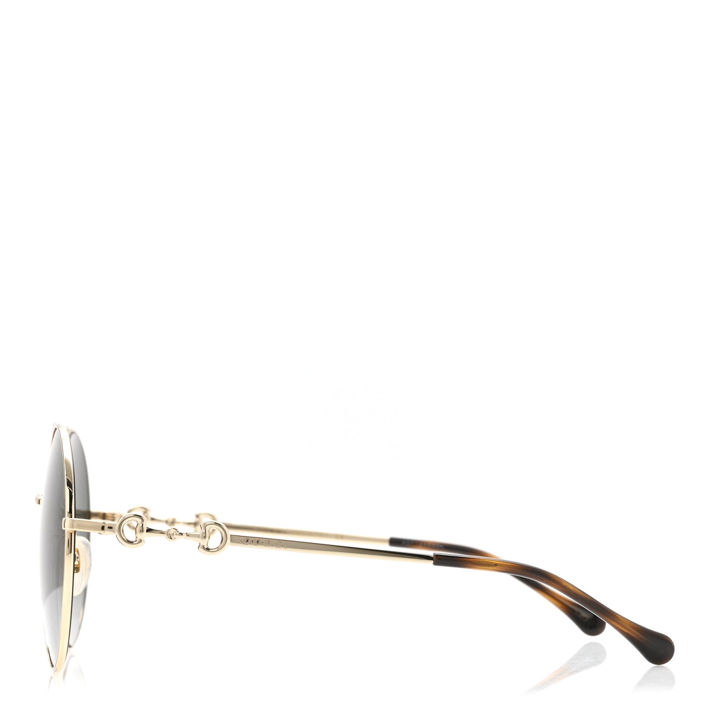 Round Horsebit Sunglasses GG0878S Gold