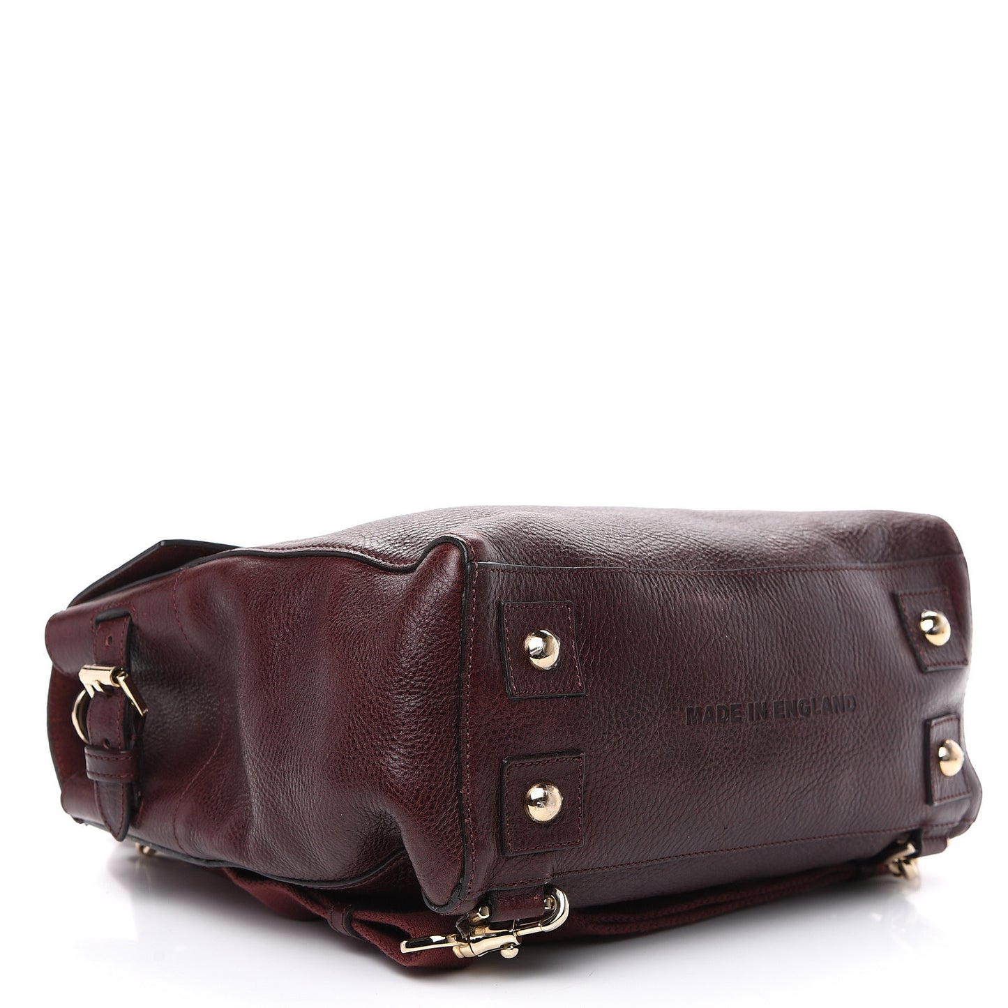 Natural Leather Cara Delevigne Convertible Satchel Oxblood