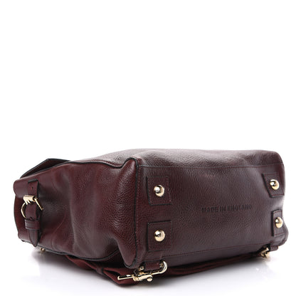 Mulberry Natural Leather Cara Delevigne Convertible Satchel Oxblood 3 of 8