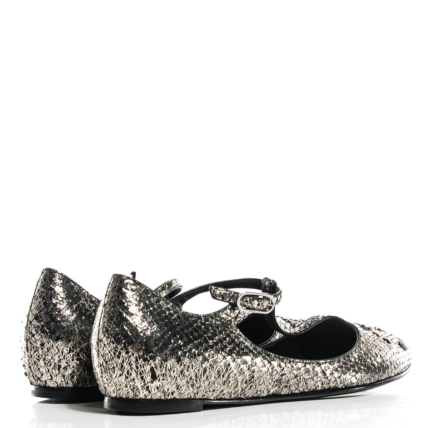 Python CC Studded Flats 38 Light Gold