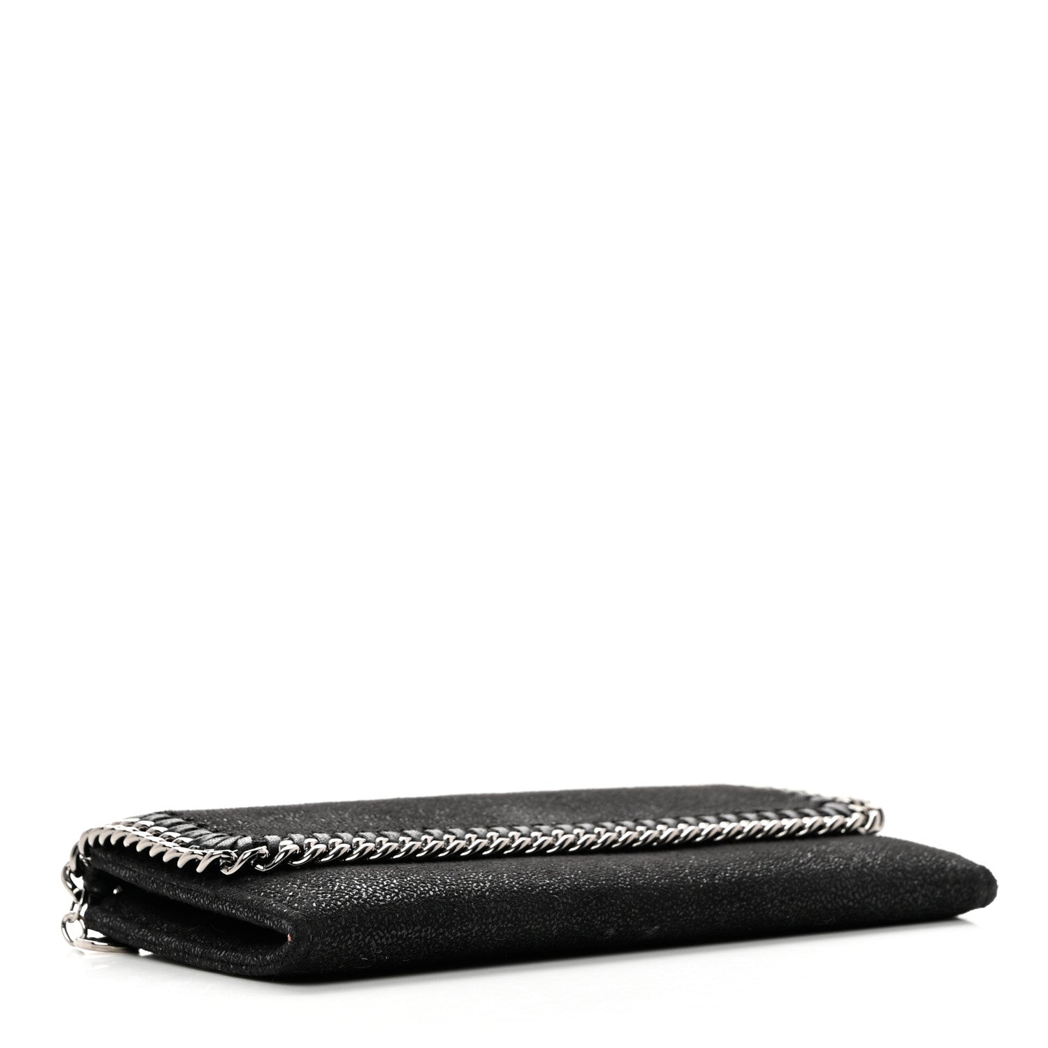 Stella McCartney Shaggy Deer Falabella Flap Wallet Black 4 of 6