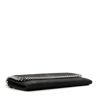 Stella McCartney Shaggy Deer Falabella Flap Wallet Black 4 of 6