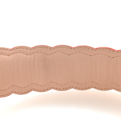 Fendi Vitello Dolce Nappa Hypnoteyes Bi-Color Scalloped Spike Studded Strap You Carbone Plaster White Multicolor 6 of 7