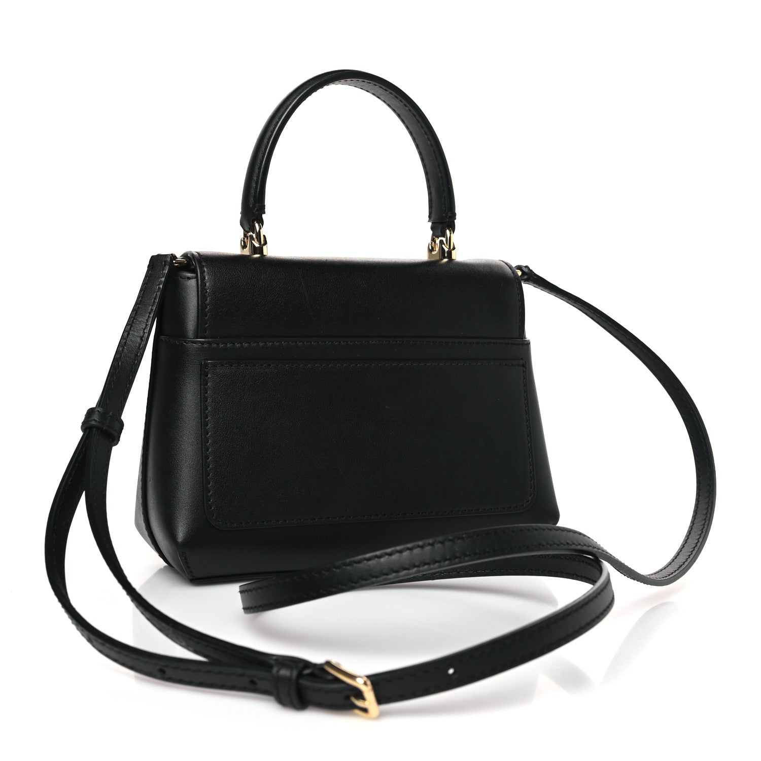 Dolce & Gabbana Calfskin DG Logo Top Handle Tote Black 2 of 7
