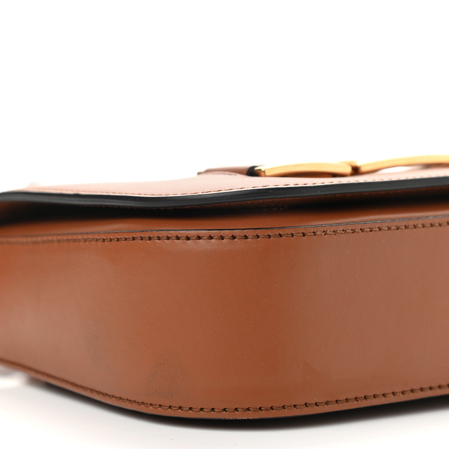 Prada City Calf Flap Shoulder Bag Cognac 9 of 11