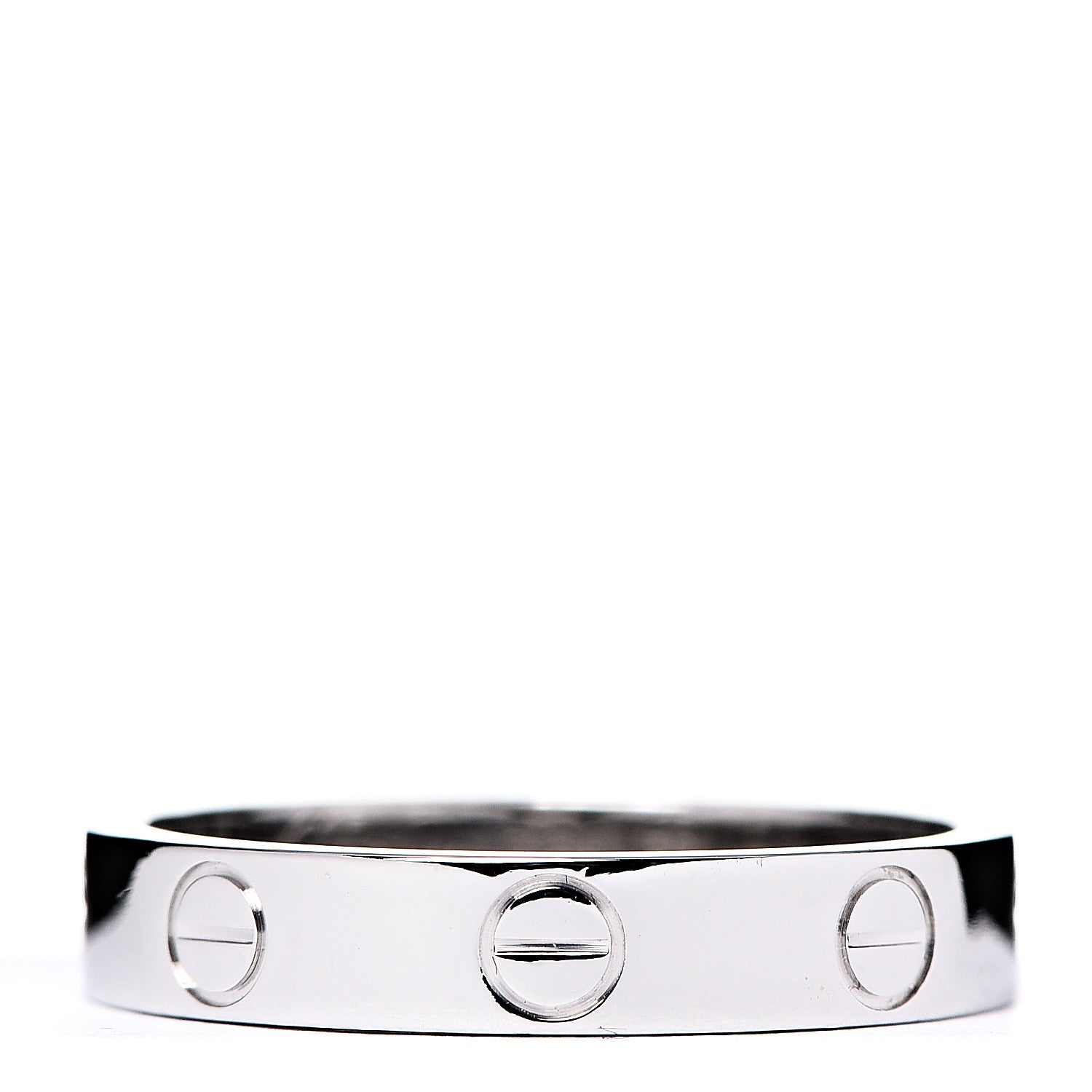Cartier 18K White Gold 3.5mm LOVE Wedding Band Ring 52 6 1 of 4