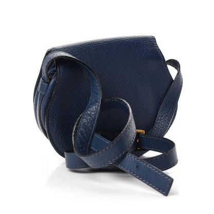 Chloe Calfskin Mini Marcie Round Crossbody Bag Royal Navy 3 of 10