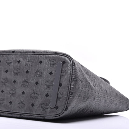 MCM Visetos Medium Reversible Shopper Tote Phantom Grey 15 of 16