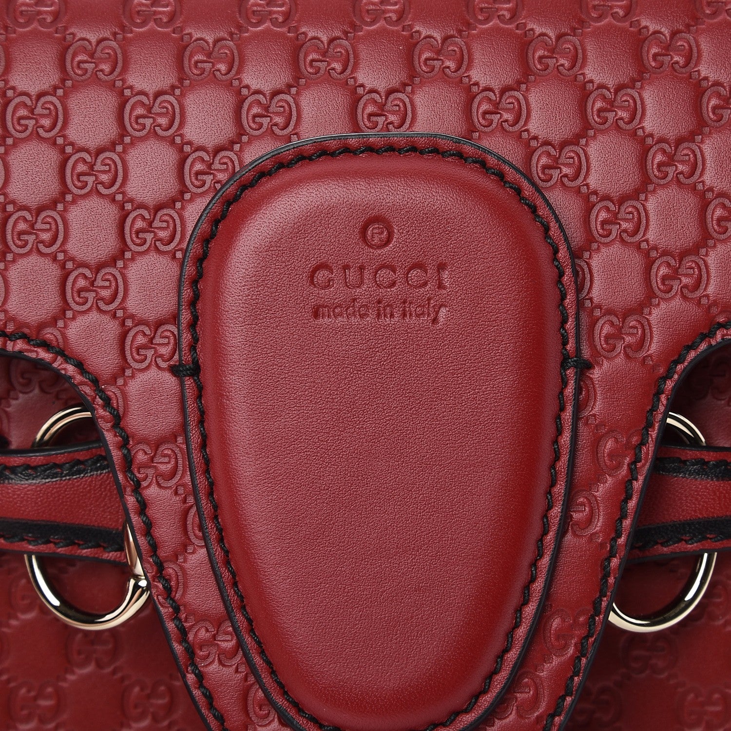Gucci Microguccissima Medium Emily Chain Shoulder Bag Red 8 of 8