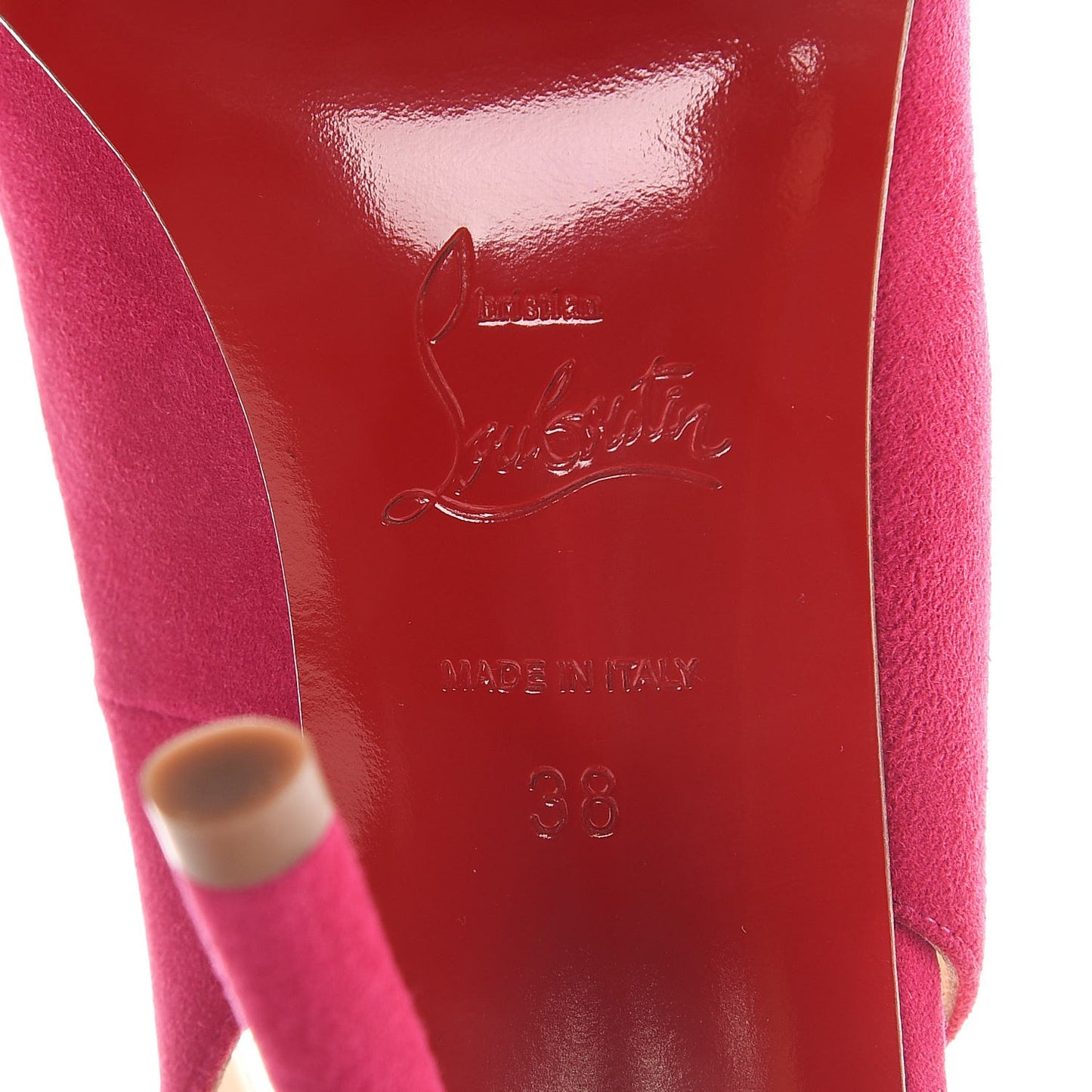 Suede Apostrophy 100 Slingback Pumps 38 Cyclamen