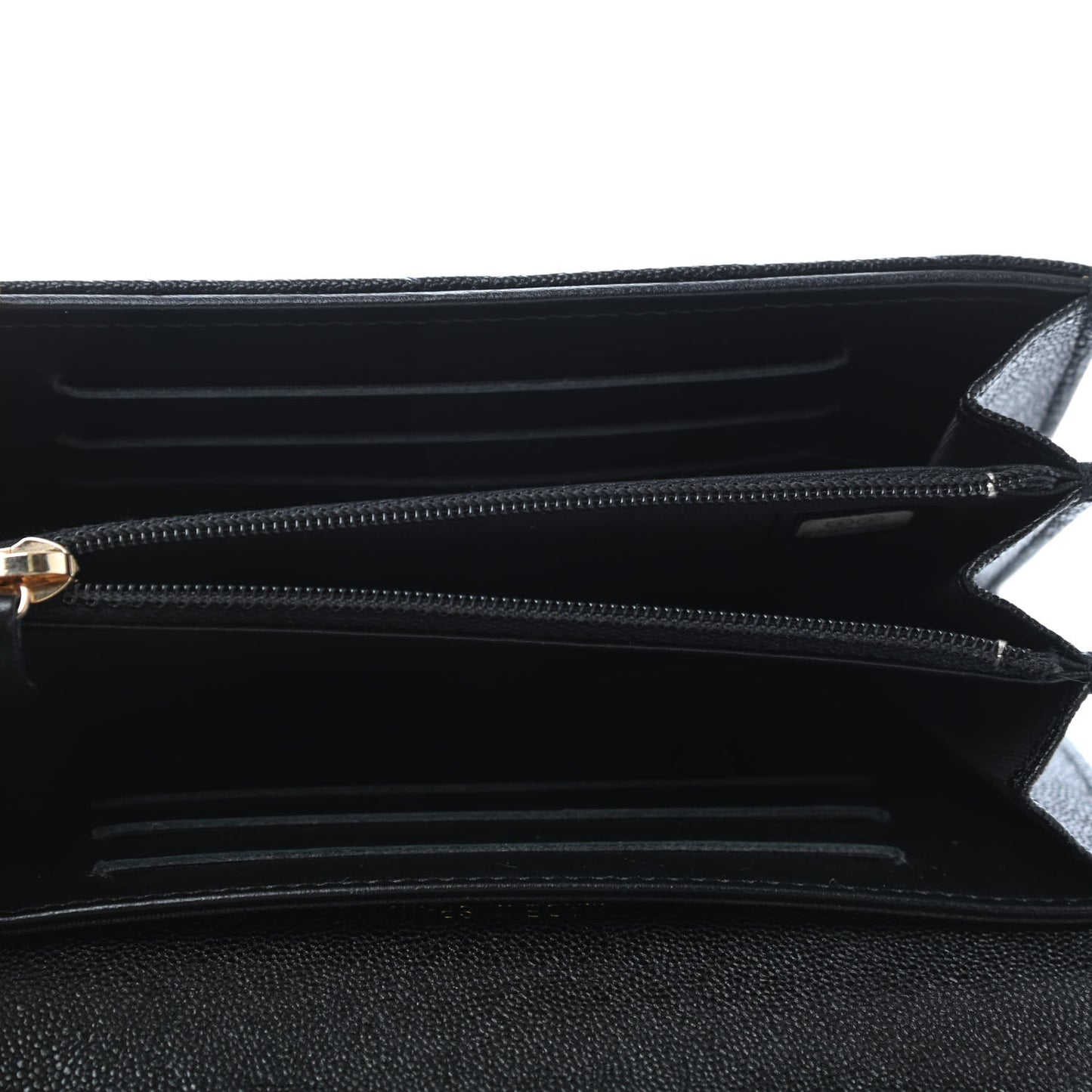 Caviar Quilted Medium Boy Flap Wallet Black