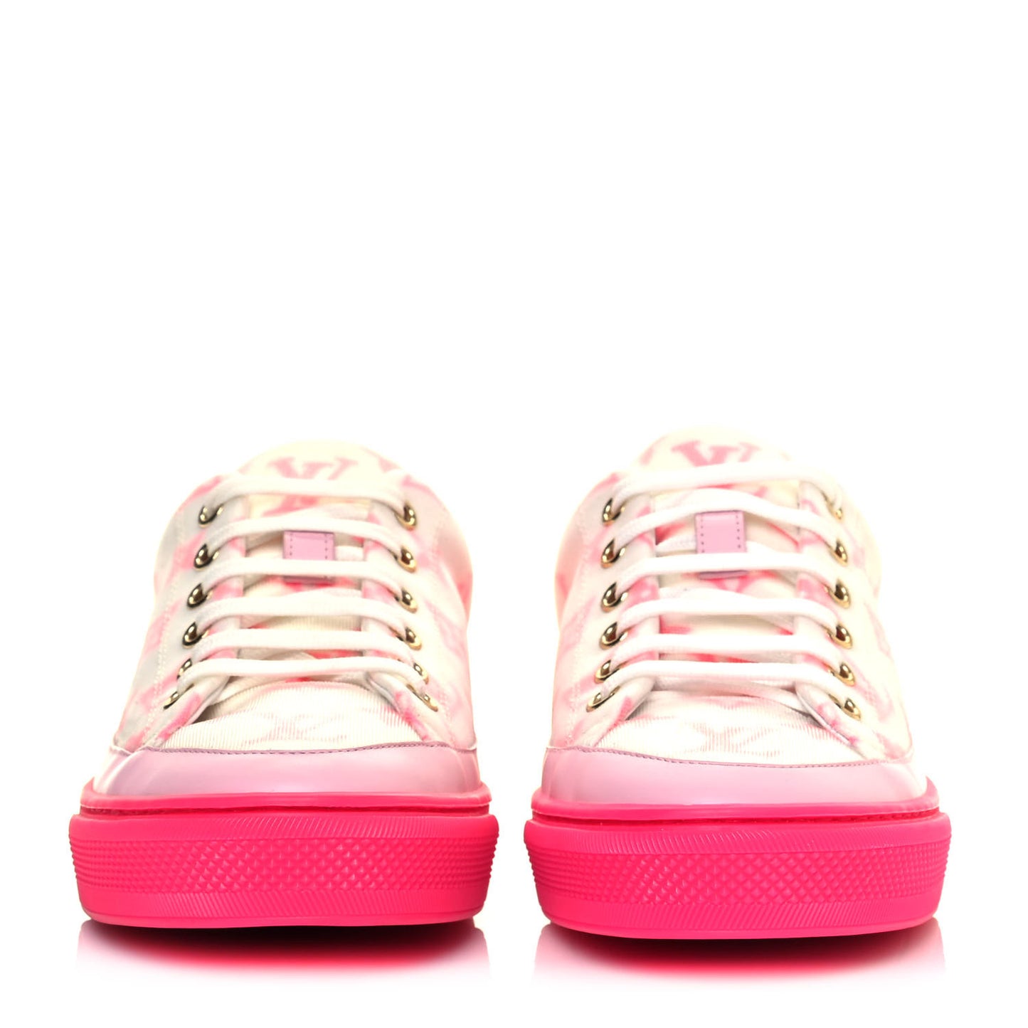 Technical Fabric Monogram Stellar Sneakers 38.5 Rose Pop