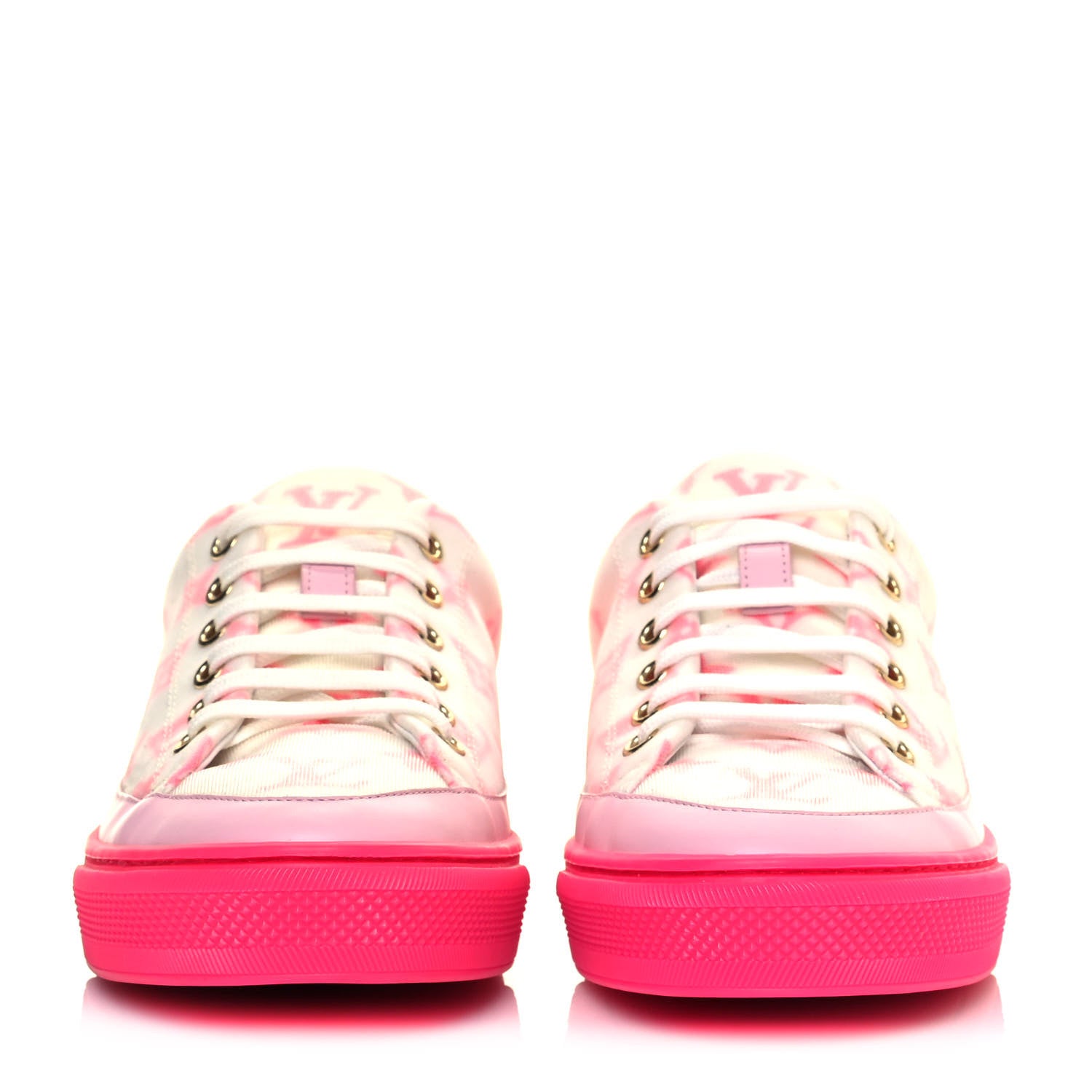 Louis Vuitton Technical Fabric Monogram Stellar Sneakers 38.5 Rose Pop 2 of 8