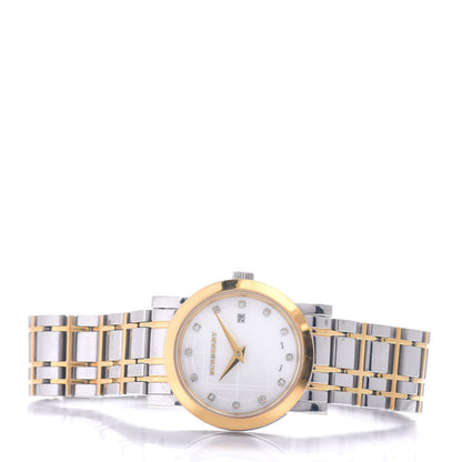 Burberry Stainless Steel Diamond Mother of Pearl 28mm Quartz Watch BU1375 2 of 5