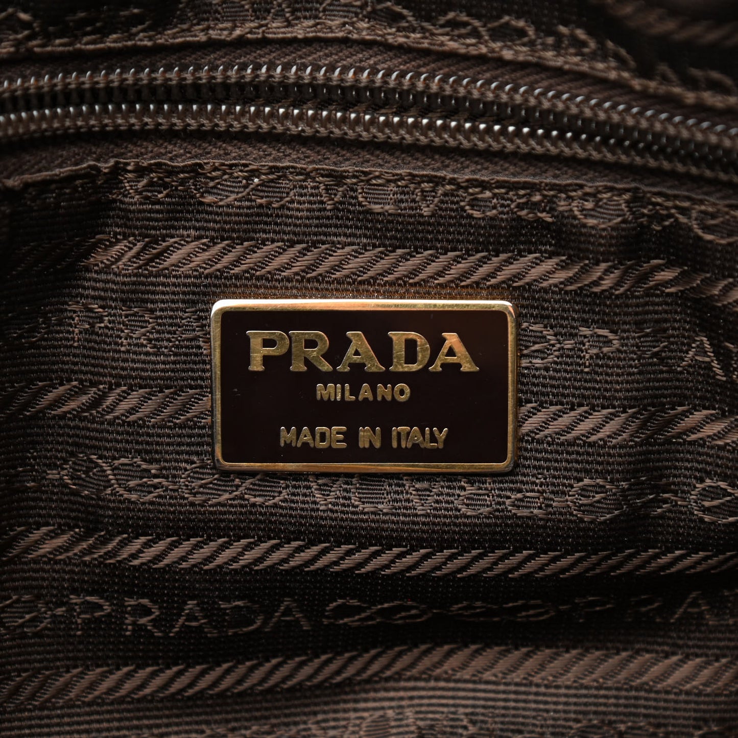 Nylon Chain Shoulder Bag Ebano