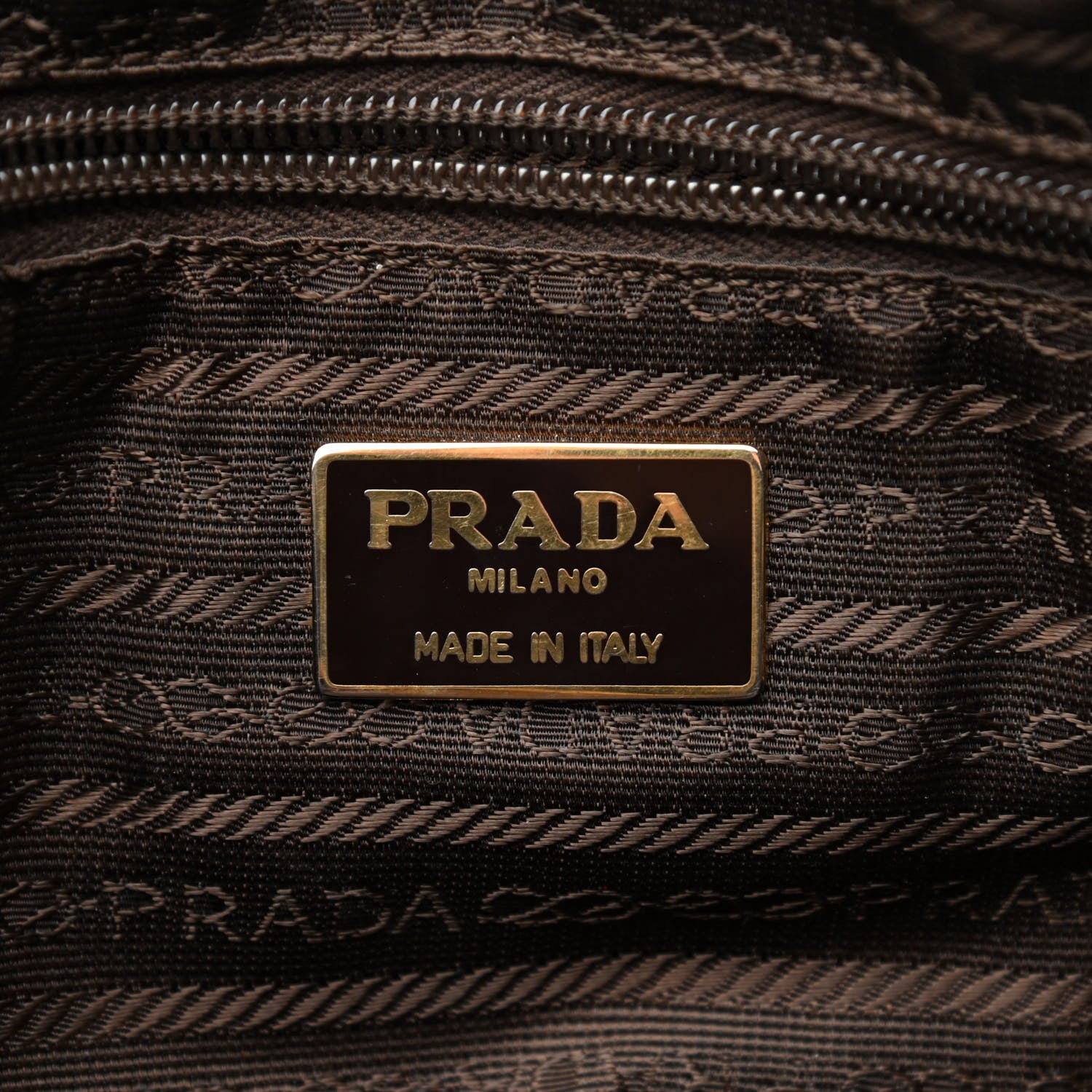 Prada Nylon Chain Shoulder Bag Ebano 5 of 9