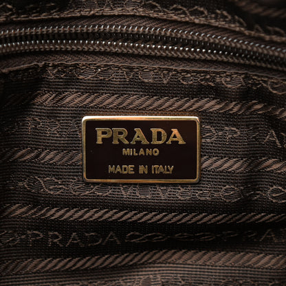 Prada Nylon Chain Shoulder Bag Ebano 5 of 9