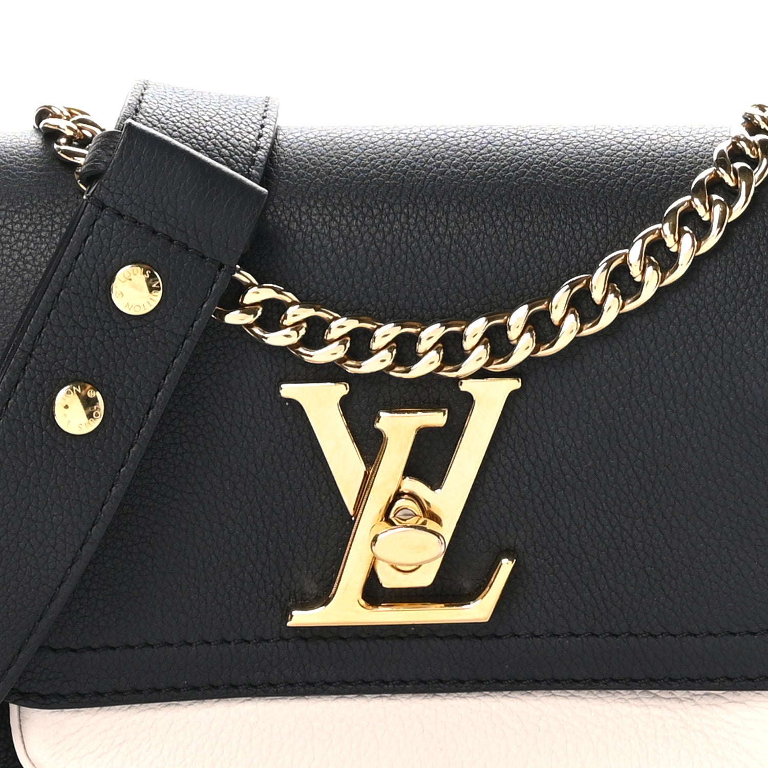 Louis Vuitton Grained Calfskin Lockme Tender Black 7 of 10