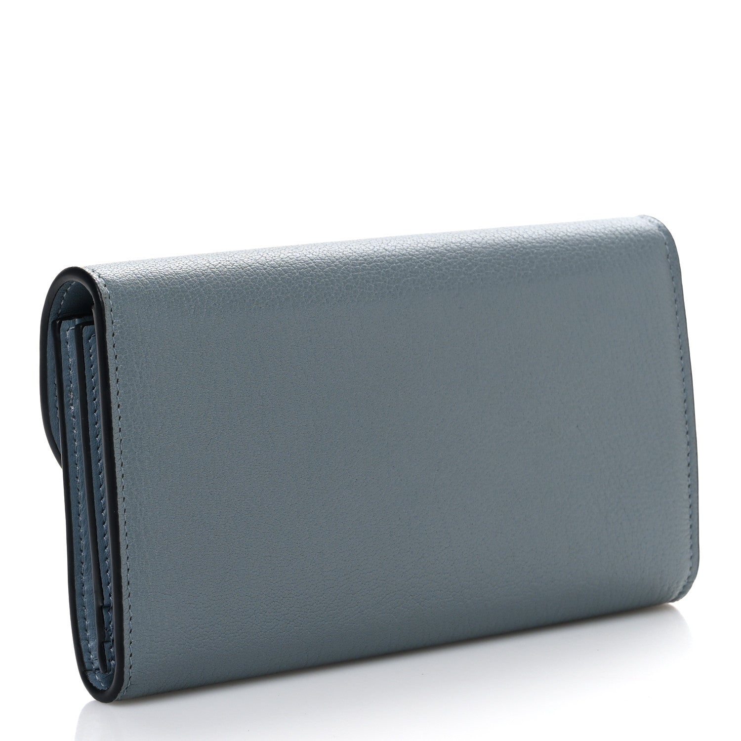 Christian Dior Goatskin Saddle Wallet Cloud Blue 3 of 10