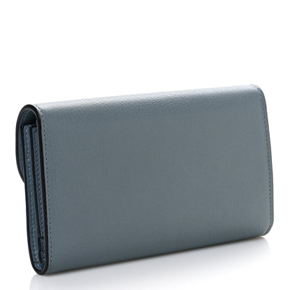Christian Dior Goatskin Saddle Wallet Cloud Blue 3 of 10
