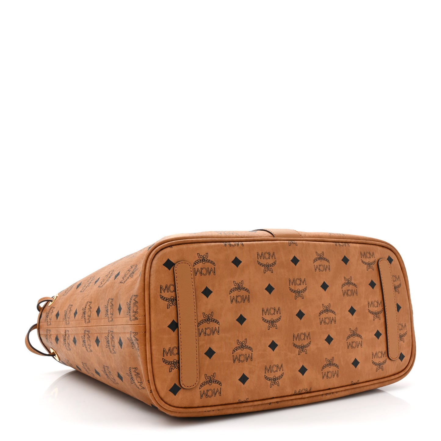 Visetos Medium Liz Reversible Shopper Tote Cognac
