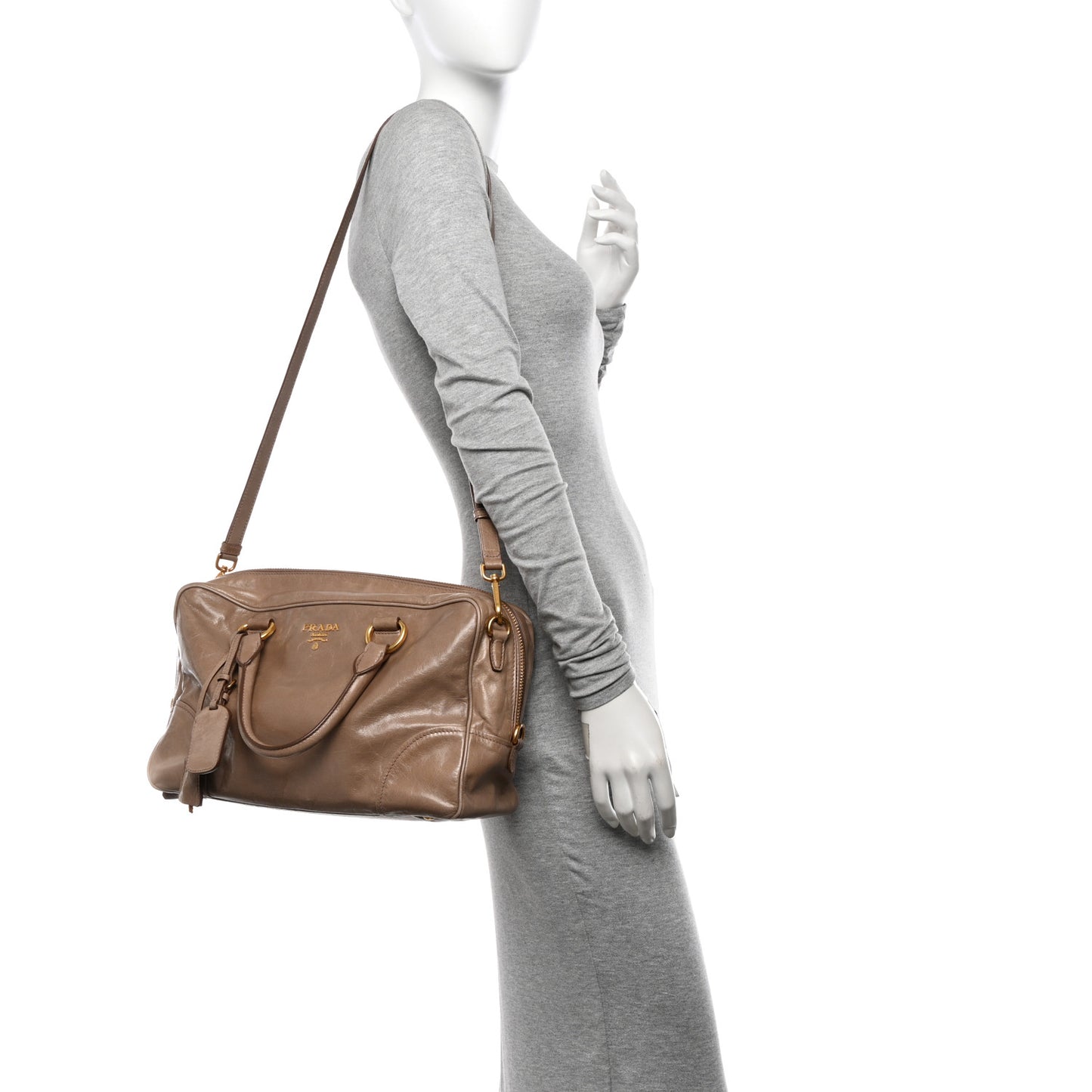 Vitello Shine Bauletto Cammeo