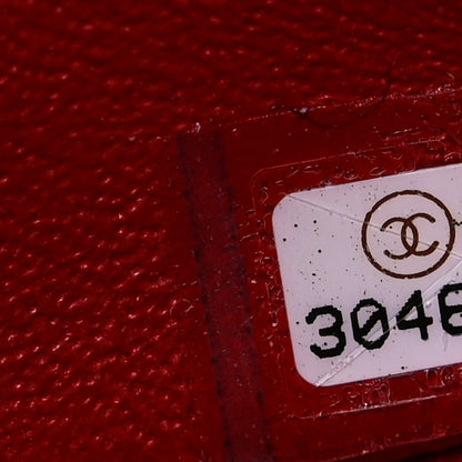Chanel Lambskin Quilted Mini Square Flap Dark Red 7 of 10