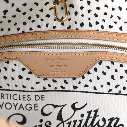 Louis Vuitton Monogram Kusama Waves Neverfull MM White 8 of 10