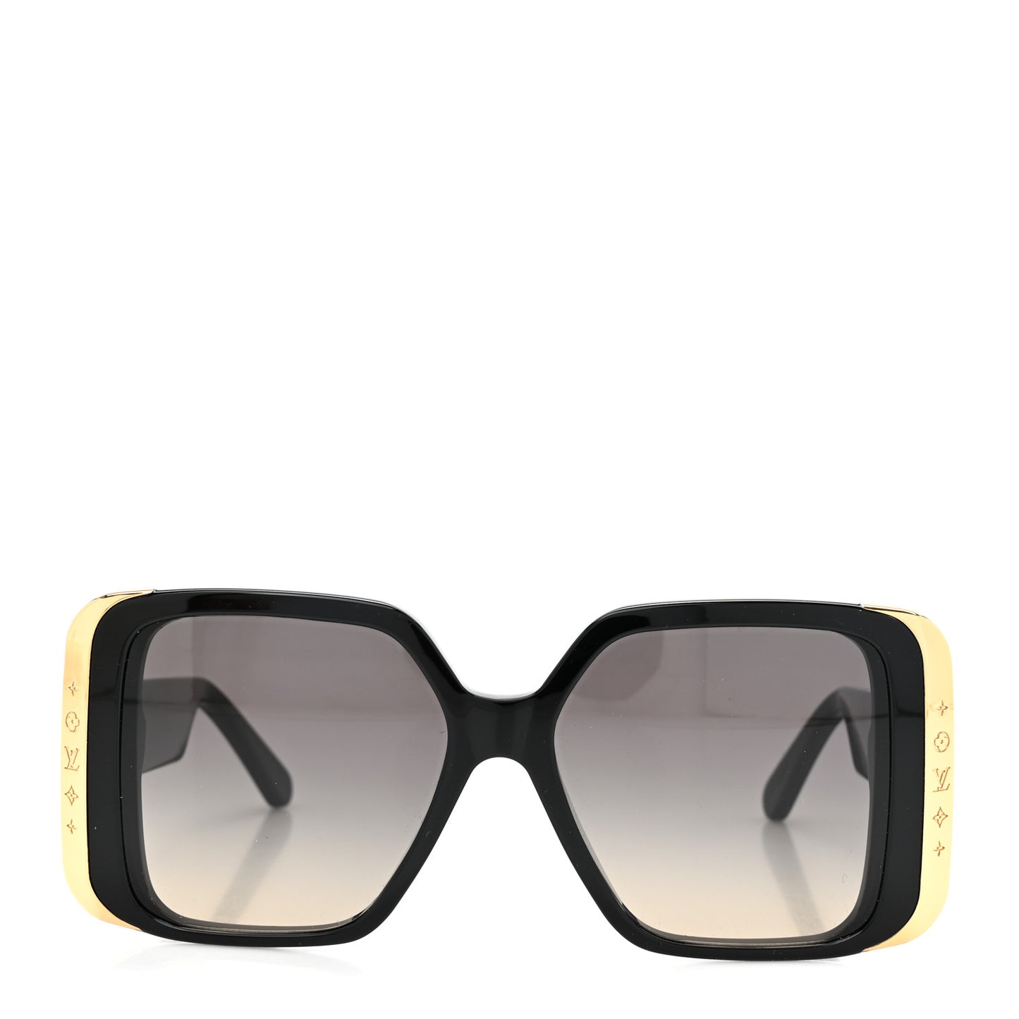 Acetate LV Moon Square Sunglasses Z1664W Black