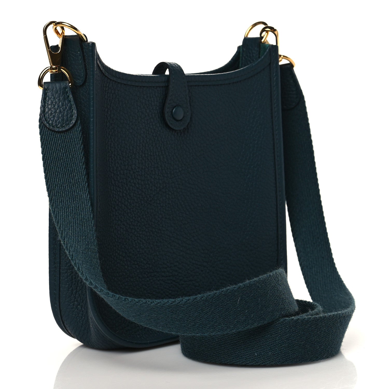 Hermes Taurillon Clemence Amazone Evelyne TPM Vert Cypress 3 of 10