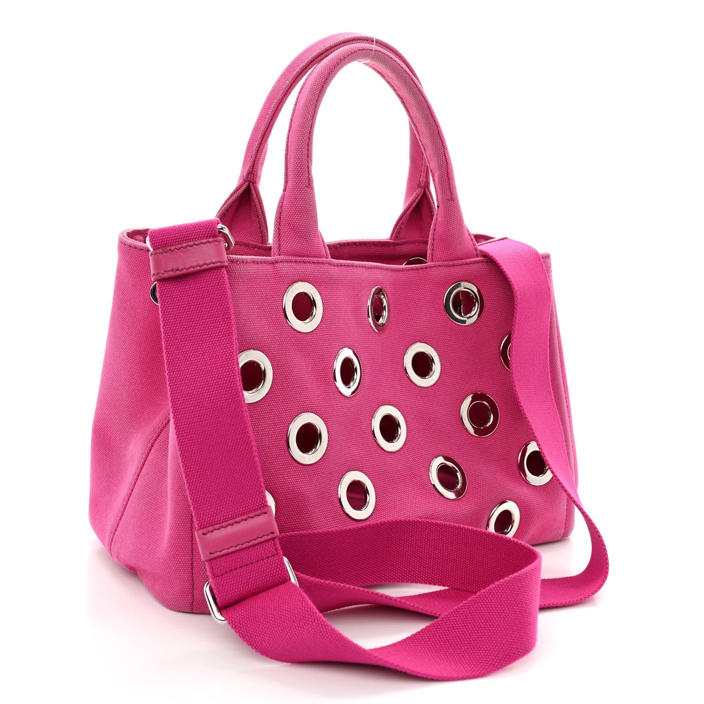 Canvas Grommet Canapa Tote Pink