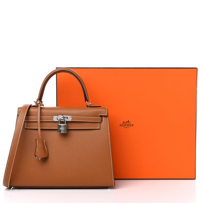 Hermes Epsom Kelly Sellier 25 Gold 10 of 10