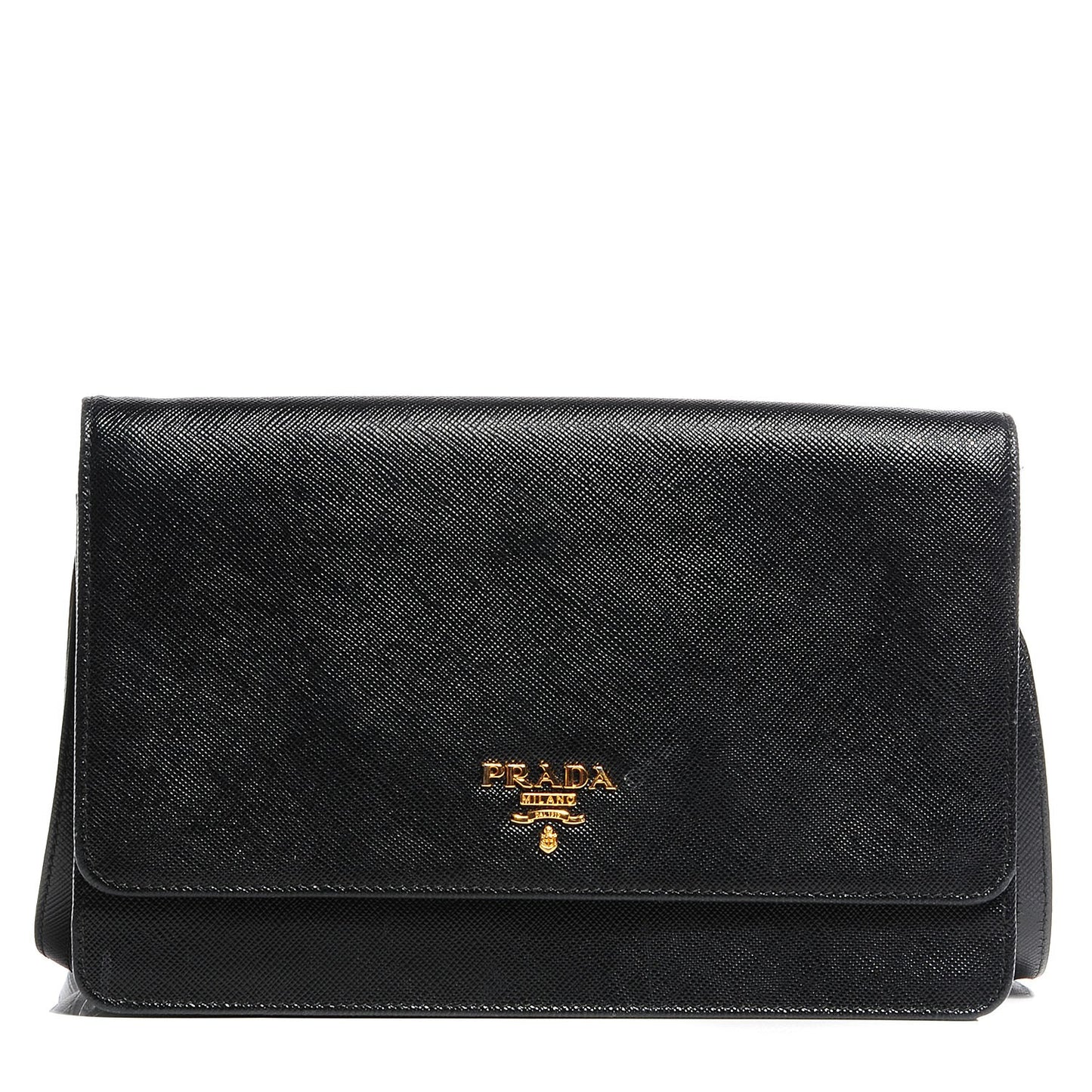 Saffiano Mini Crossbody Bag Black