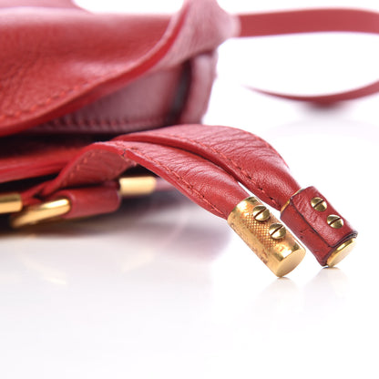 Chloe Calfskin Mini Marcie Round Crossbody Bag Red 10 of 10