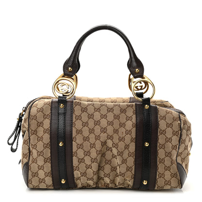 Gucci Monogram Medium Interlocking Icon Tote Dark Brown 1 of 9