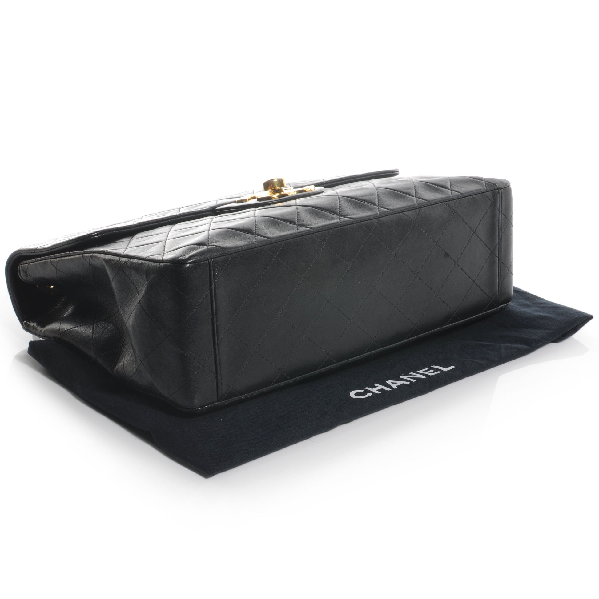 Chanel Lambskin XL Jumbo Flap Black 4 of 8