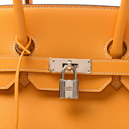 Hermes Epsom Candy Birkin 35 Jaune D'Or Feu 8 of 12