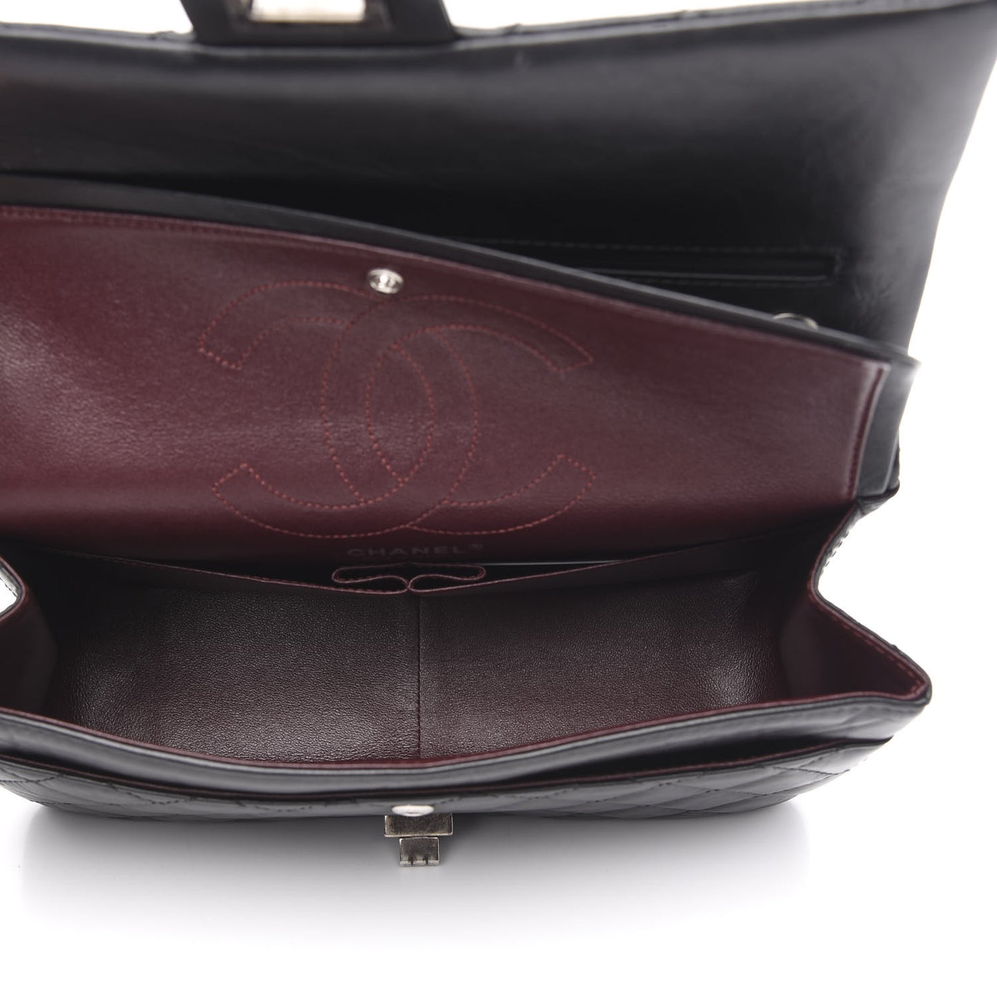 Aged Calfskin Quilted 2.55 Reissue 226 Flap Black