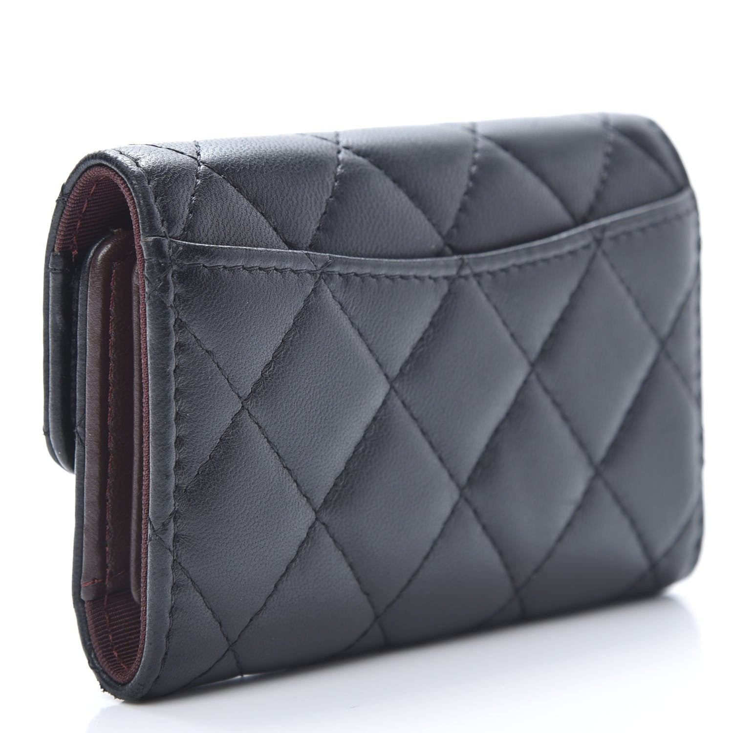 Chanel Lambskin Quilted 4 Key Holder Black 3 of 8