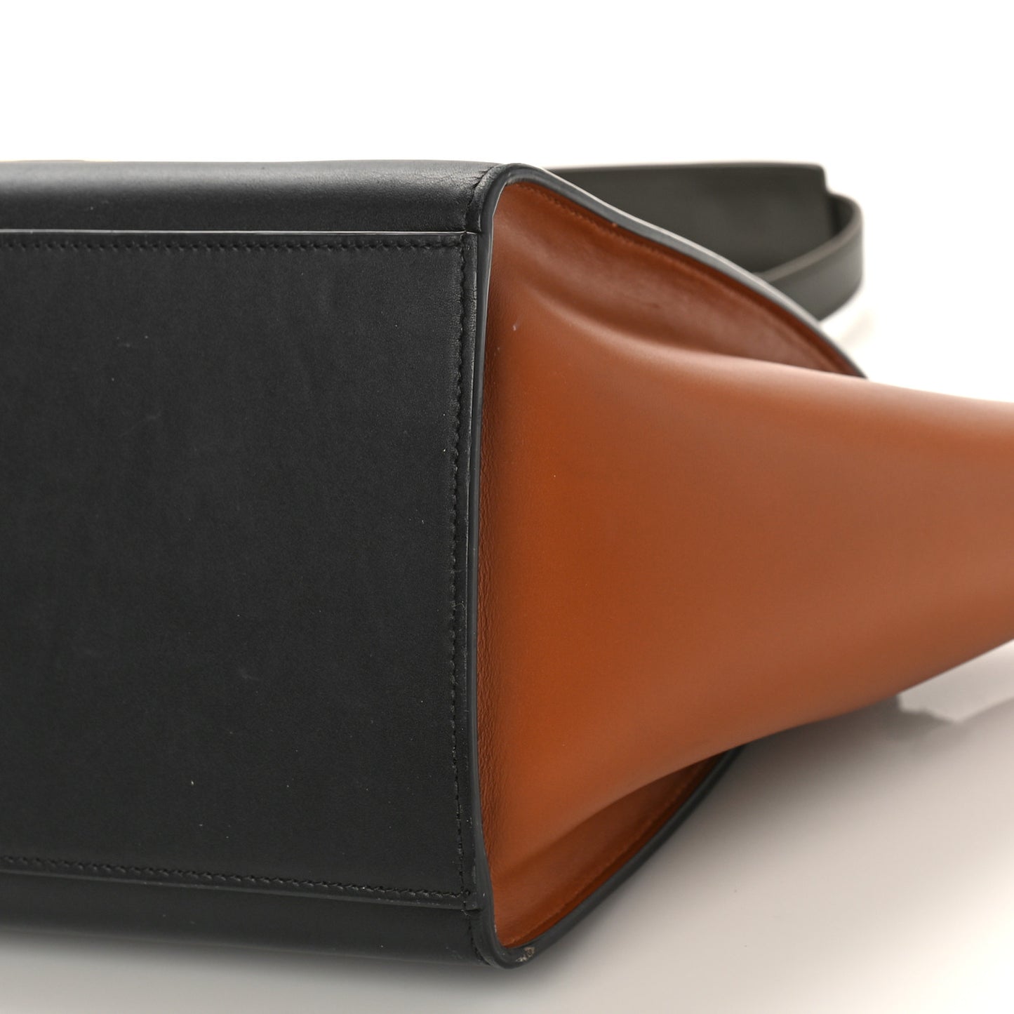 Satin Calfskin Tri-Color Trapeze Khaki