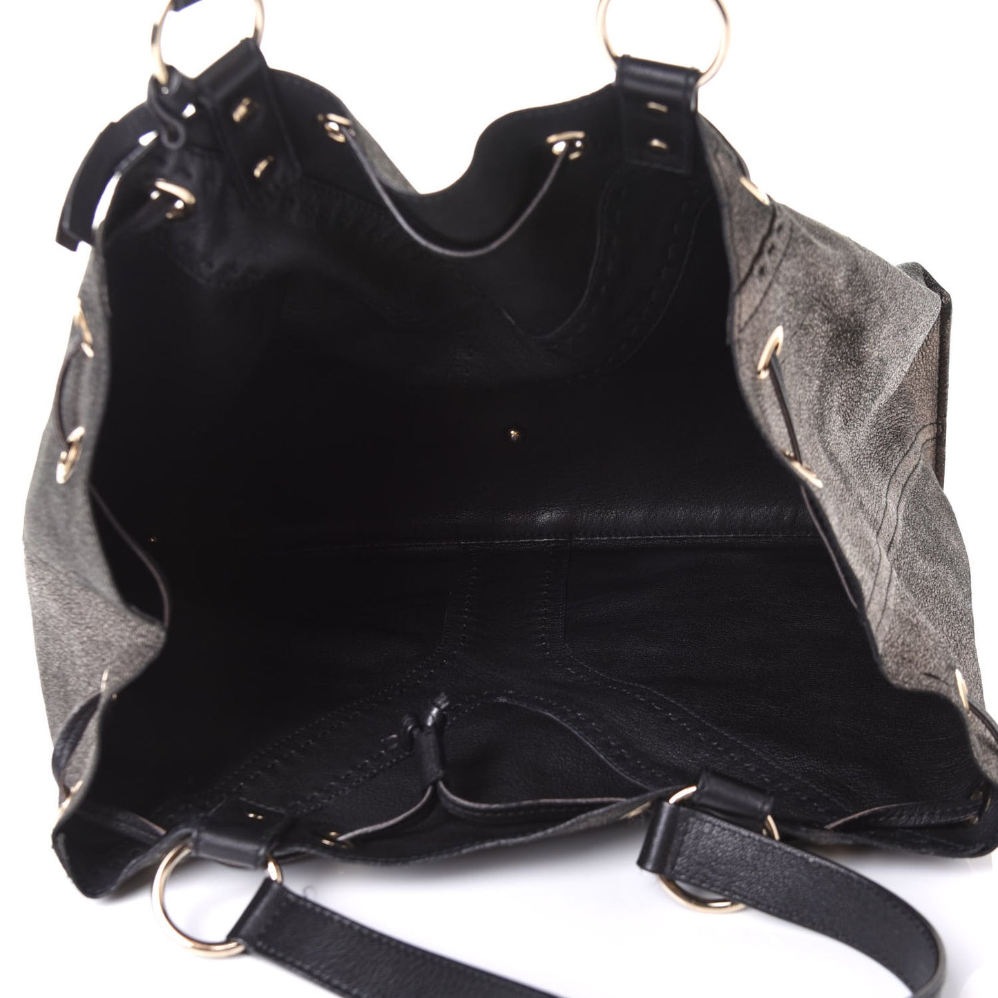 Calfskin Reversible Double Sac Y Tote Gold Brown
