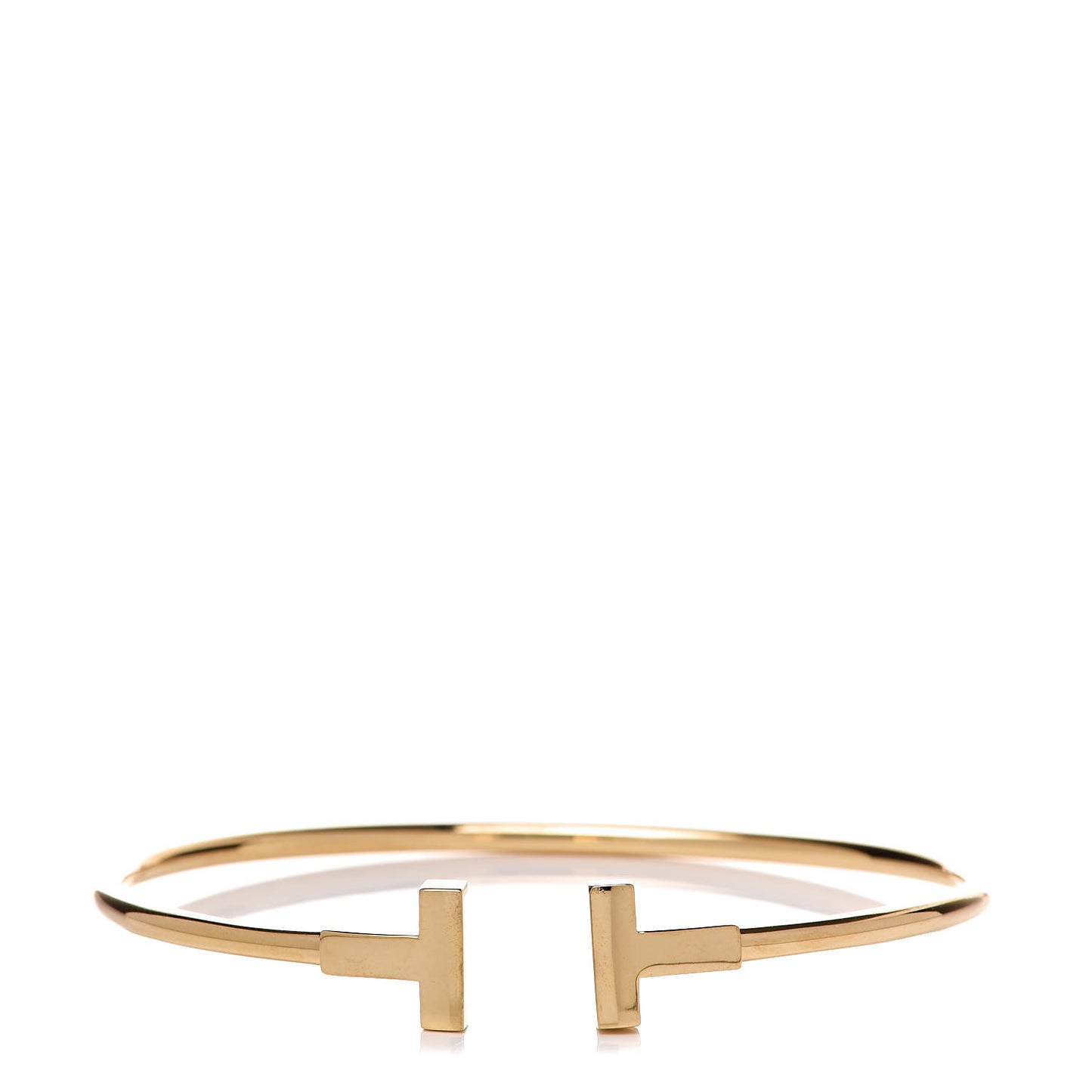 18K Yellow Gold T Wire Bracelet