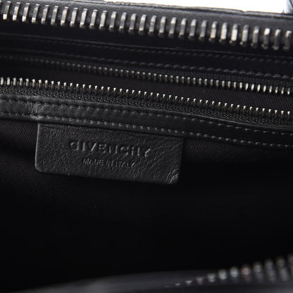 Givenchy Calfskin Crocodile Embossed 3D Stud Medium Antigona Black 6 of 11