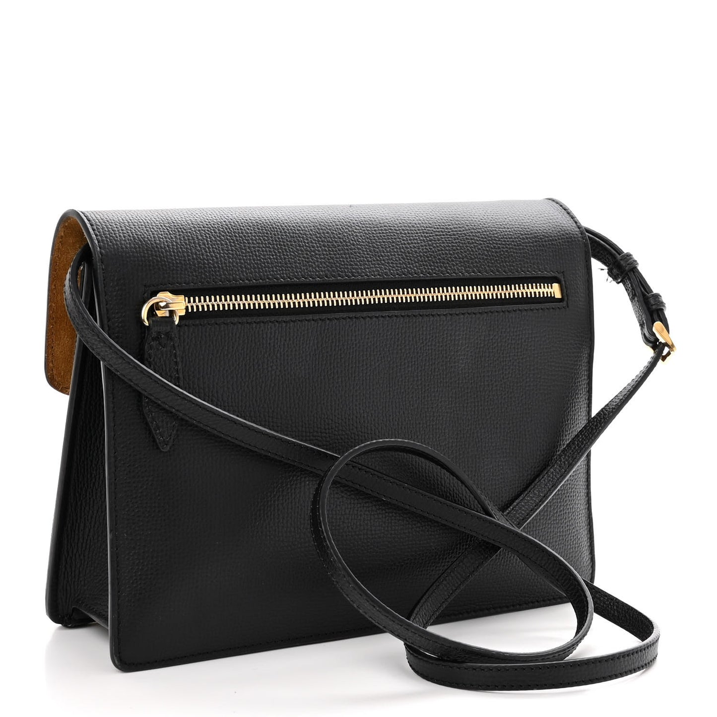 Derby Calfskin House Check Small Macken Crossbody Bag Black