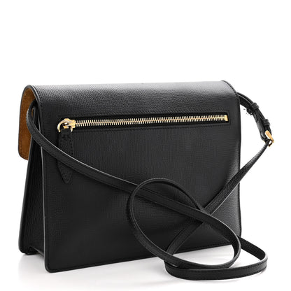 Burberry Derby Calfskin House Check Small Macken Crossbody Bag Black 3 of 13