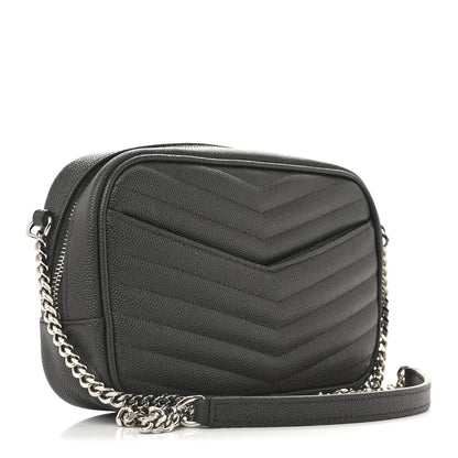 Saint Laurent Grain De Poudre Matelasse Monogram Mini Lou Camera Bag Asphalt 3 of 10