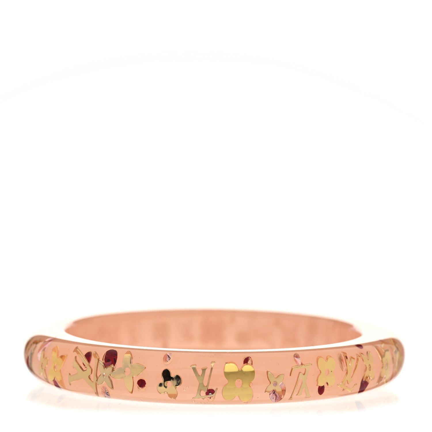 Louis Vuitton Resin Swarovski Inclusion Bracelet PM Rose 1 of 4
