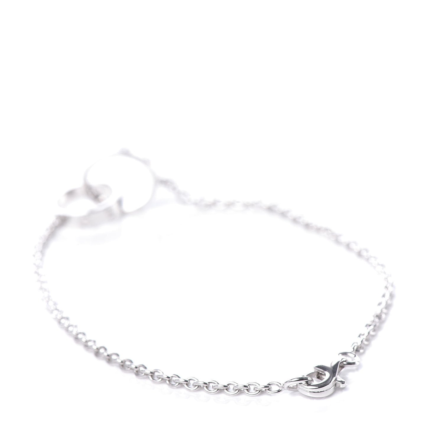 18K White Gold Interlocking LOVE Bracelet