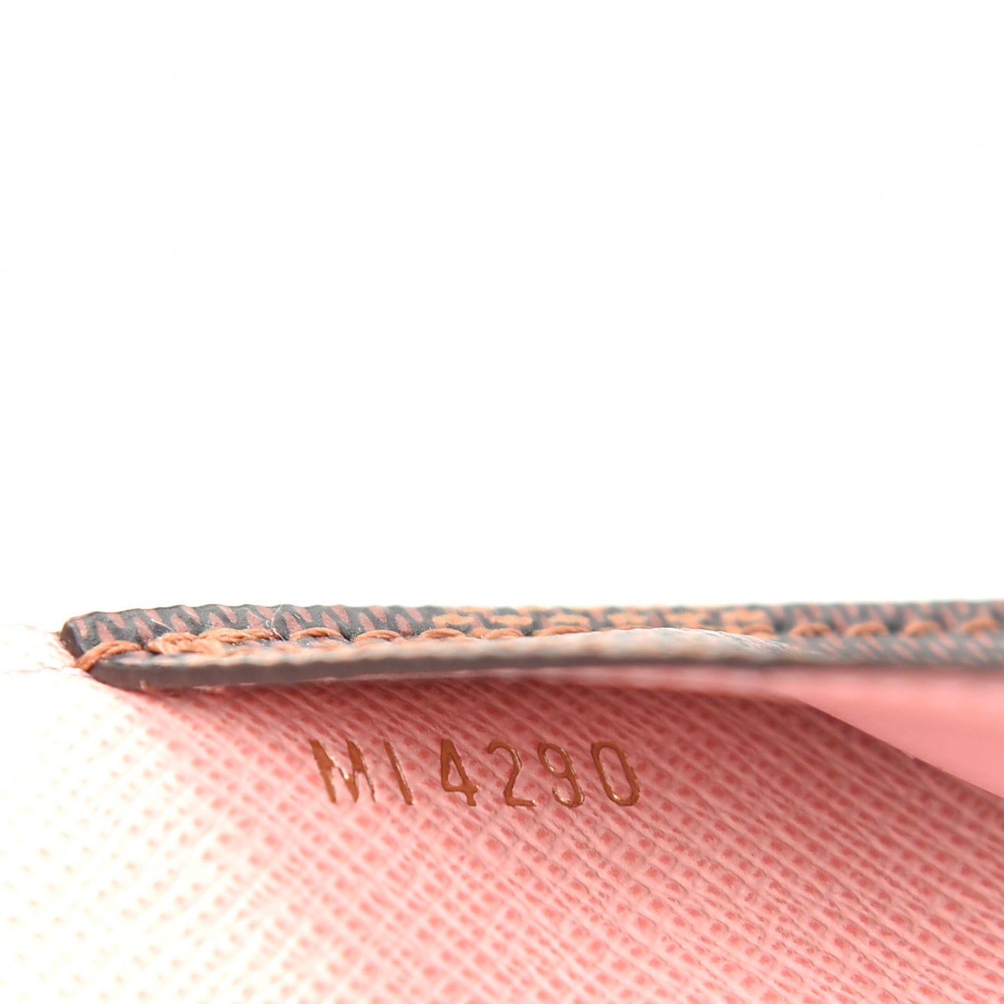 Damier Ebene Recto Verso Card Holder Rose Ballerine